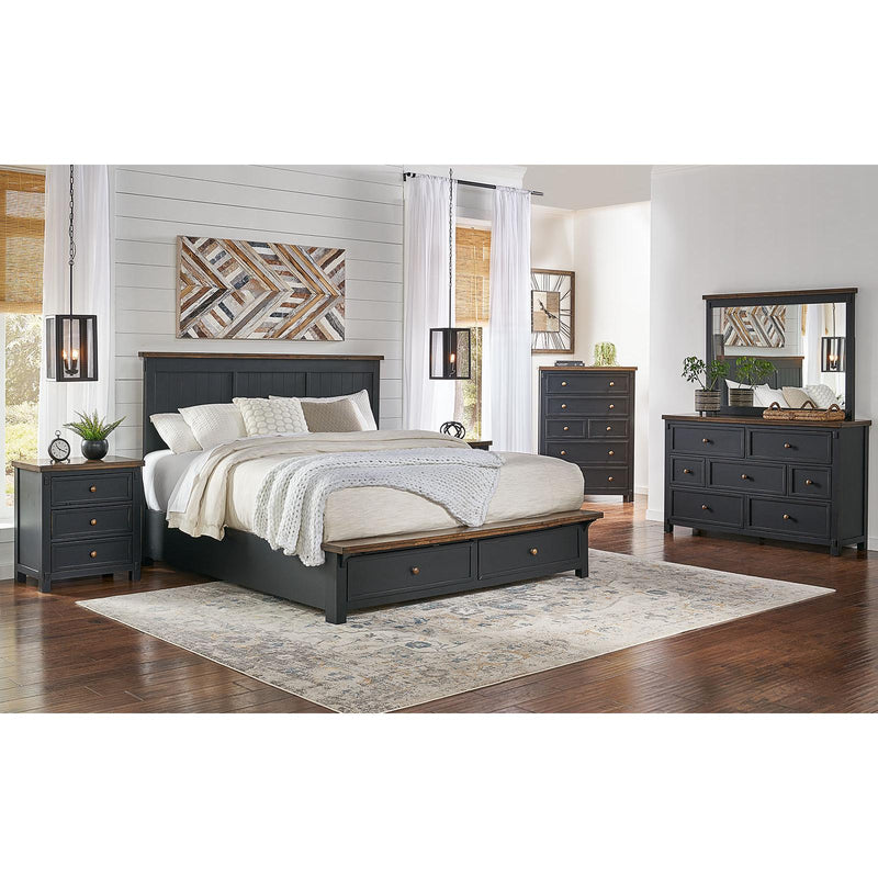 A-America Stormy Ridge STO-BL-5-03-1 Queen Storage Bed IMAGE 2