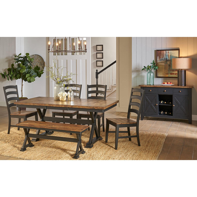 A-America Stormy Ridge STO-BL-6-30-0 Trestle Table IMAGE 4