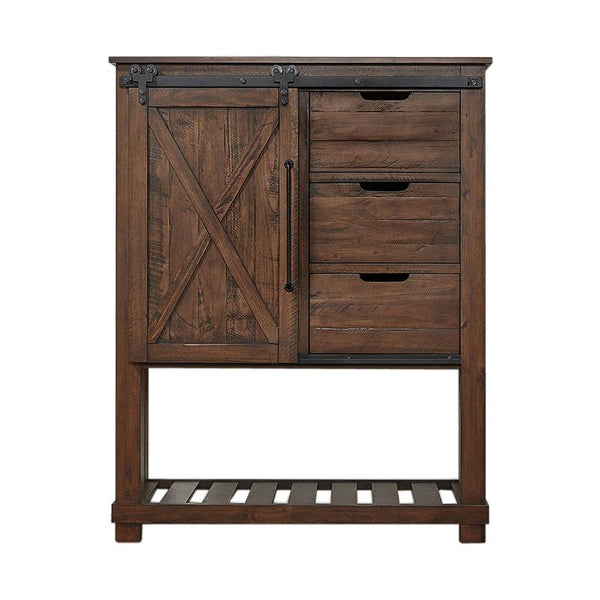 A-America Sun Valley SUV-RT-5-63-0 Barn Door Chest - Rustic Timber IMAGE 1