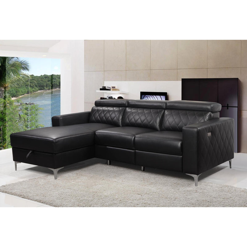 IFDC Power Reclining Bonded Leather Sectional IF-9020 LHF IMAGE 1