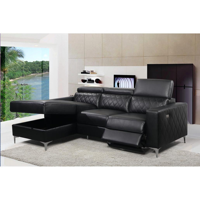 IFDC Power Reclining Bonded Leather Sectional IF-9020 LHF IMAGE 2