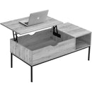 Monarch I 3805 Lift-Top Coffee Table - Grey/Black Metal IMAGE 2