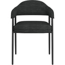 Worldwide Home Furnishings Archer 202-089CH Dining Chair - Charcoal Fabric and Black IMAGE 4