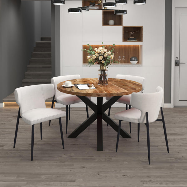 Worldwide Home Furnishings Arhan/Olis 5 pc Dinette 207-580NT_085BEG IMAGE 1