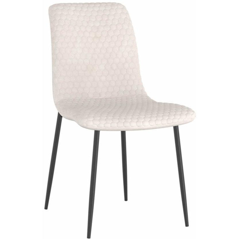 !nspire Brixx 202-083BEG Dining Chair - Beige Fabric and Black IMAGE 1