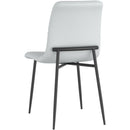 !nspire Brixx 202-083LGY Dining Chair - Light Grey Faux Leather and Black IMAGE 2