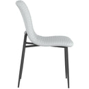 !nspire Brixx 202-083LGY Dining Chair - Light Grey Faux Leather and Black IMAGE 3