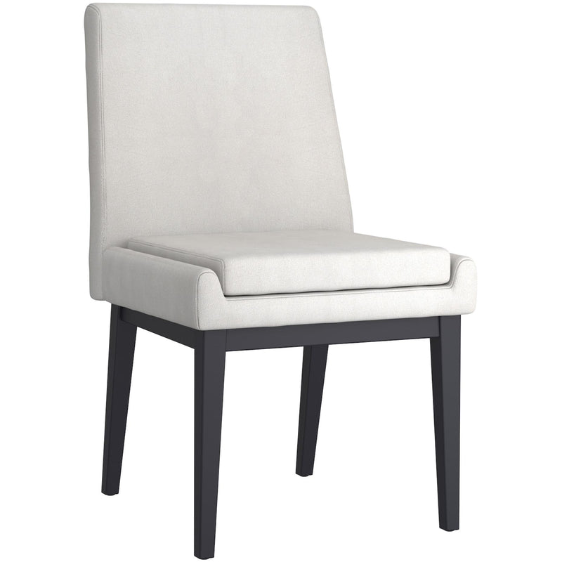 !nspire Cortez 202-081BEG_BK Dining Chair - Beige Fabric and Black IMAGE 1