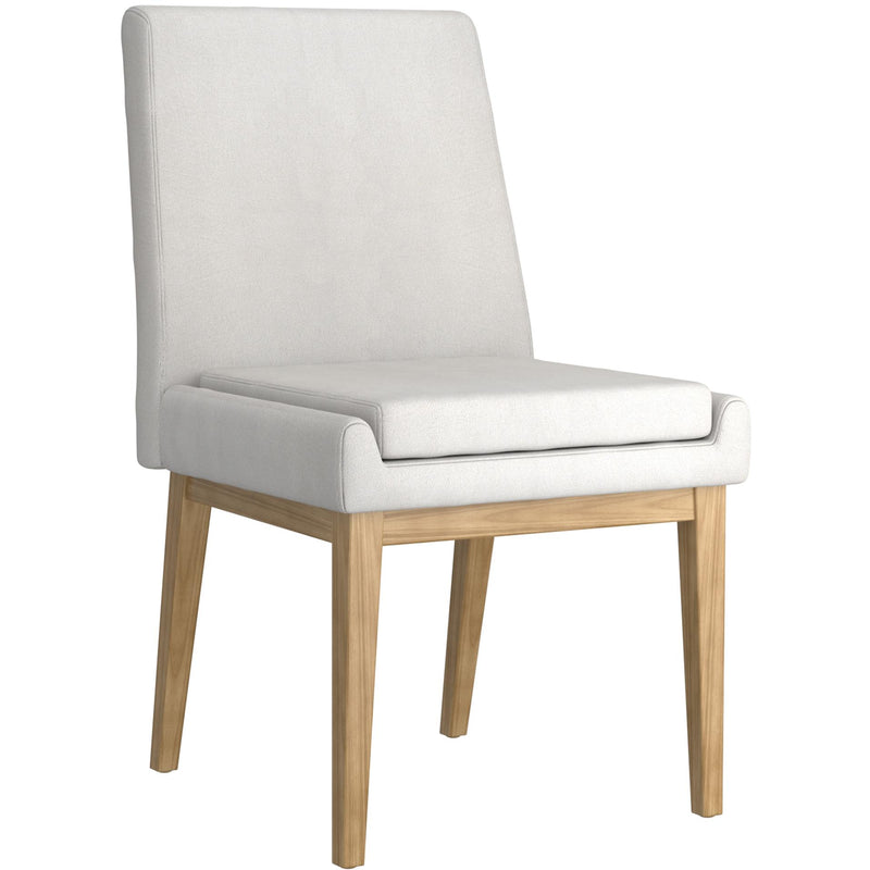 !nspire Cortez 202-081BEG_NT Dining Chair - Beige Fabric and Natural IMAGE 1