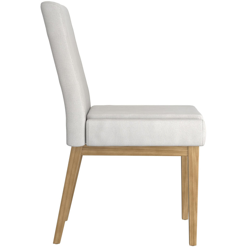 !nspire Cortez 202-081BEG_NT Dining Chair - Beige Fabric and Natural IMAGE 3