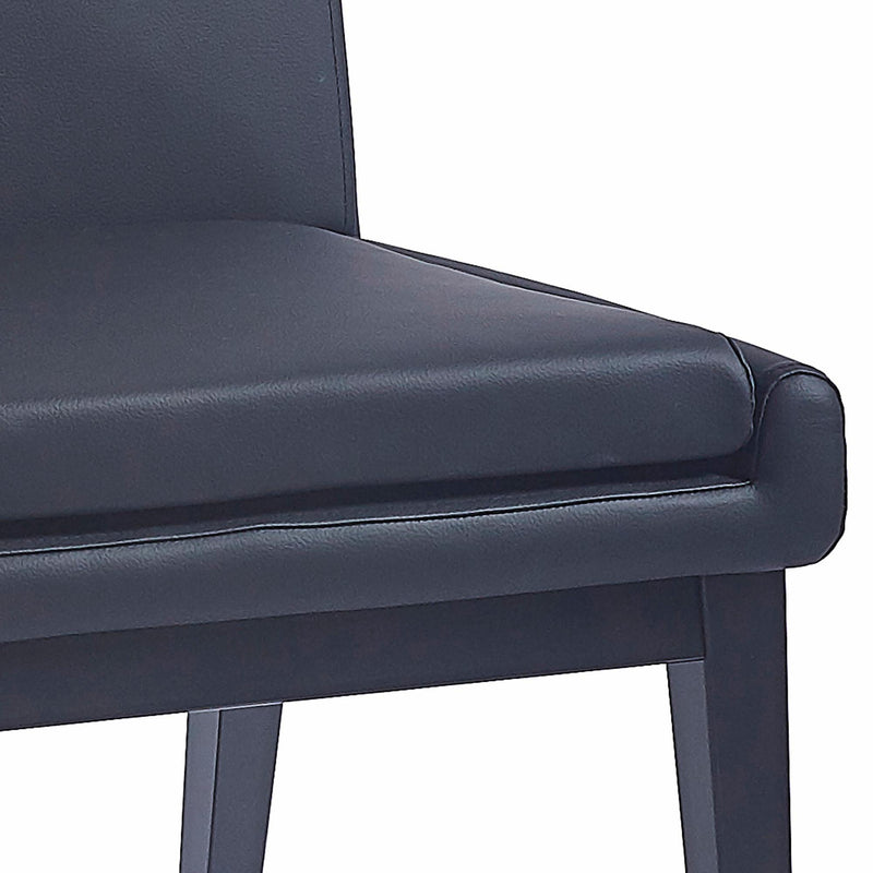 !nspire Cortez 202-081BLK_BK Dining Chair - Black Faux Leather and Black IMAGE 5