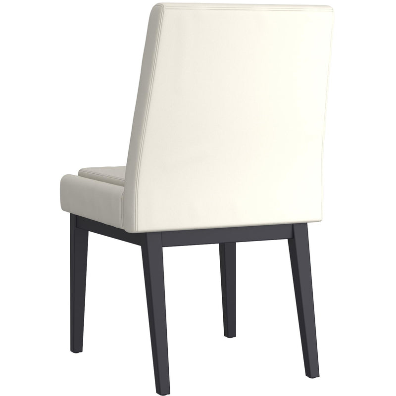 !nspire Cortez 202-081PUBG_BK Dining Chair - Beige Faux Leather and Black IMAGE 2