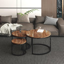 !nspire Darsh 303-403NAT 3 pc Coffee Table Set - Natural and Black IMAGE 6