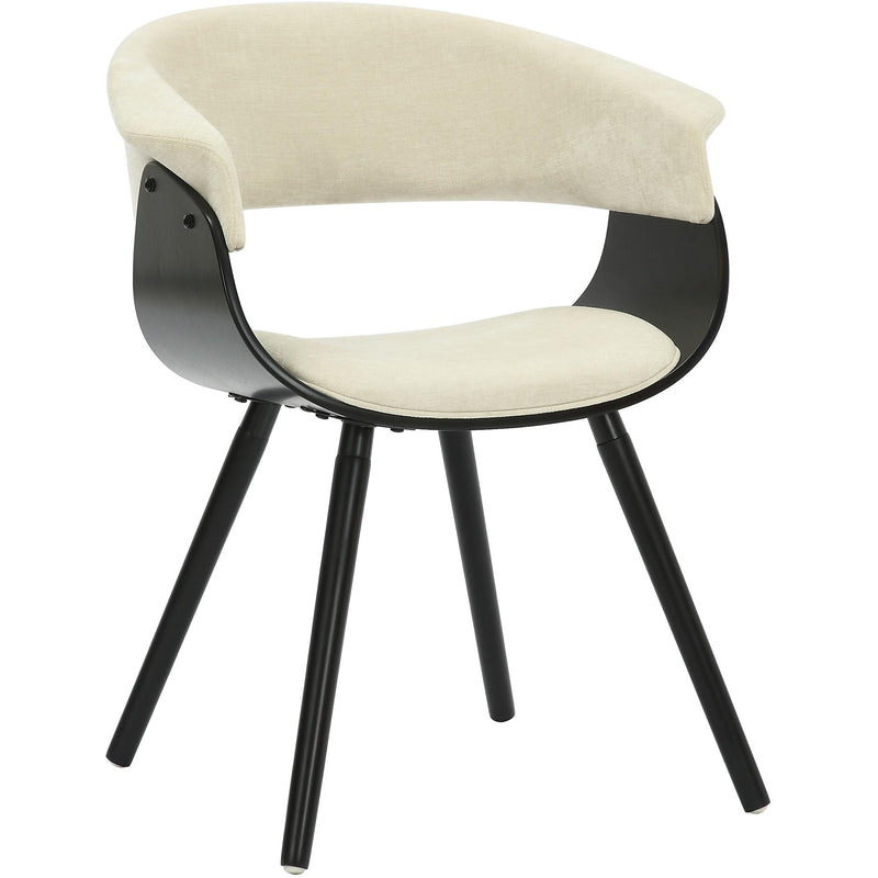 !nspire Holt 403-981BG_BK Accent/Dining Chair - Beige Fabric and Black IMAGE 1