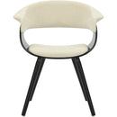 !nspire Holt 403-981BG_BK Accent/Dining Chair - Beige Fabric and Black IMAGE 4