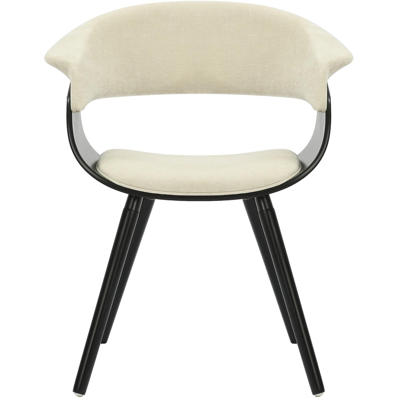 !nspire Holt 403-981BG_BK Accent/Dining Chair - Beige Fabric and Black IMAGE 4