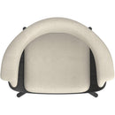 !nspire Holt 403-981BG_BK Accent/Dining Chair - Beige Fabric and Black IMAGE 6