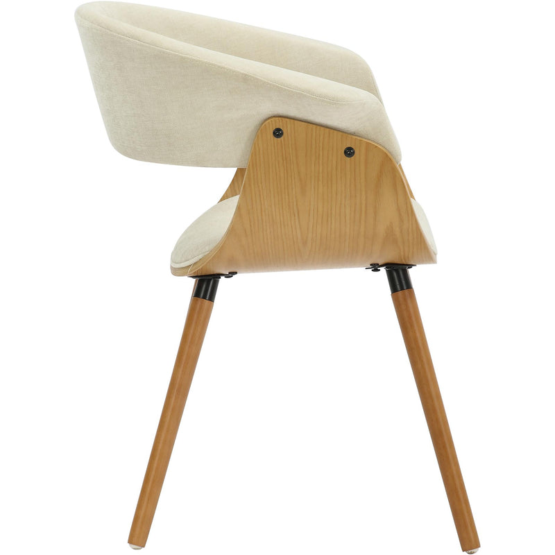 !nspire Holt 403-981BG_NT Accent/Dining Chair - Beige Fabric and Natural IMAGE 3