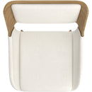 !nspire Hudson 202-582BG Dining Chair - Beige Fabric and Natural Metal and Wood IMAGE 6