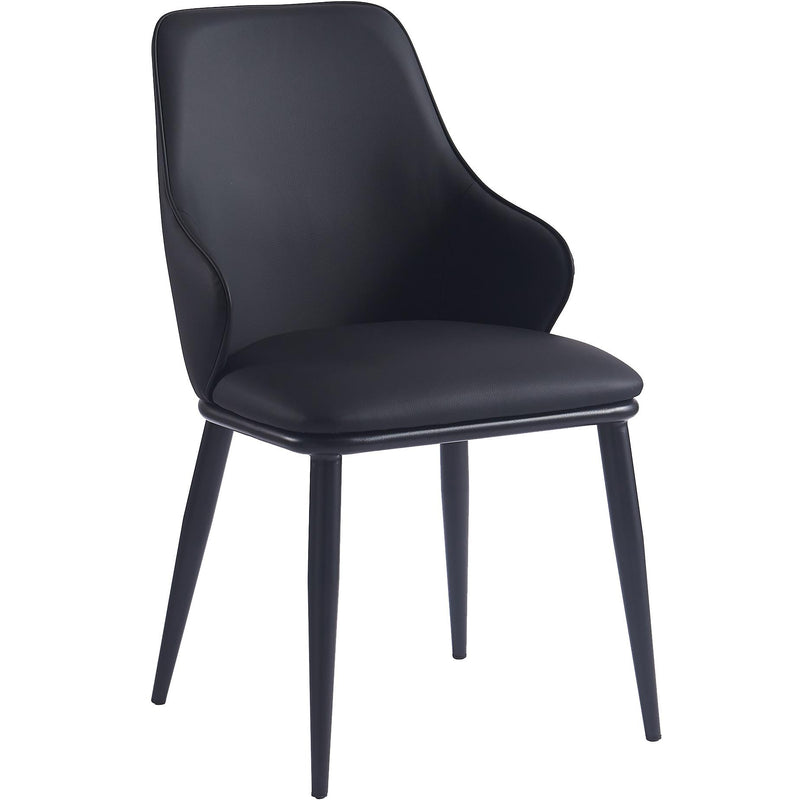 !nspire Kash 202-084BLK Dining Chair - Black Faux Leather and Black IMAGE 1