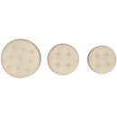 !nspire Lexi 402-173BG_BK 3 pc Round Storage Ottoman Set - Beige and Black IMAGE 3
