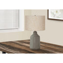 Monarch I 9703 Table Lamp - Grey Concrete / Beige Shade IMAGE 5