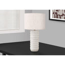 Monarch I 9706 Table Lamp - Cream Resin / Ivory Shade IMAGE 5
