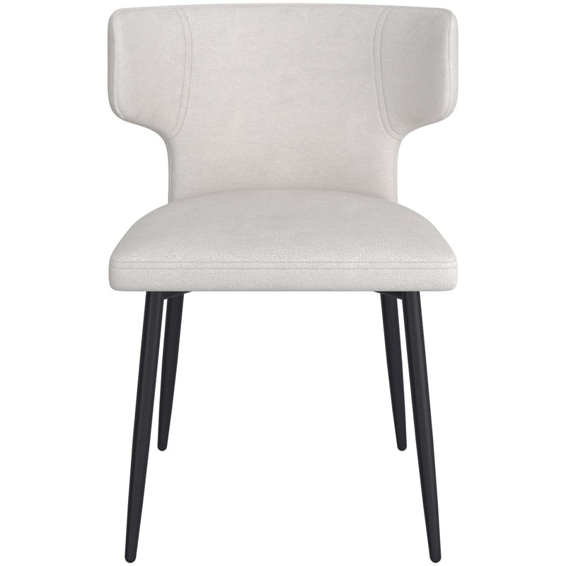 !nspire Olis 202-085BEG Dining Chair - Beige Fabric and Black IMAGE 4