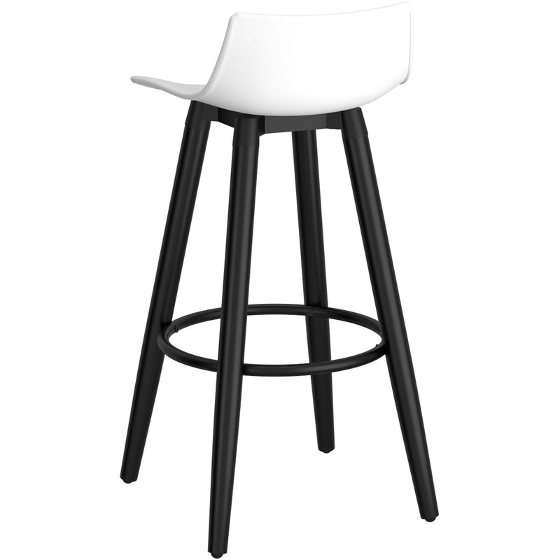 !nspire Rango 203-842WT 26" Counter Stool - White and Black IMAGE 2