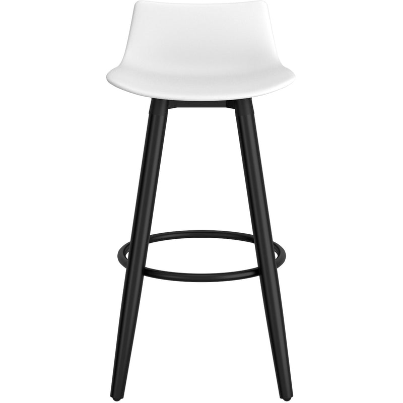 !nspire Rango 203-842WT 26" Counter Stool - White and Black IMAGE 4