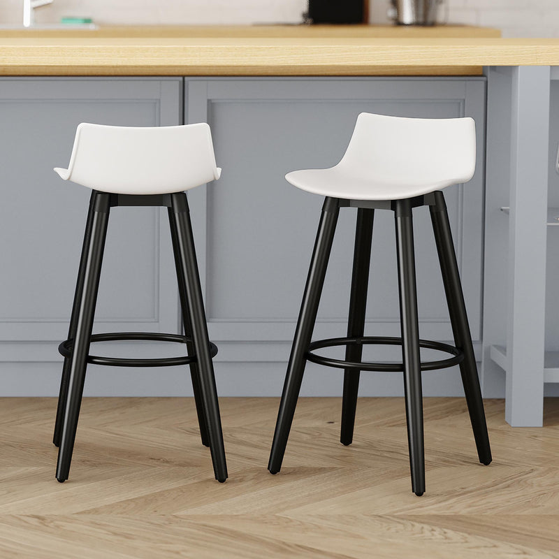 !nspire Rango 203-842WT 26" Counter Stool - White and Black IMAGE 6