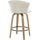 !nspire Tula 203-583BEG 26" Counter Stool - Beige Fabric and Natural IMAGE 2