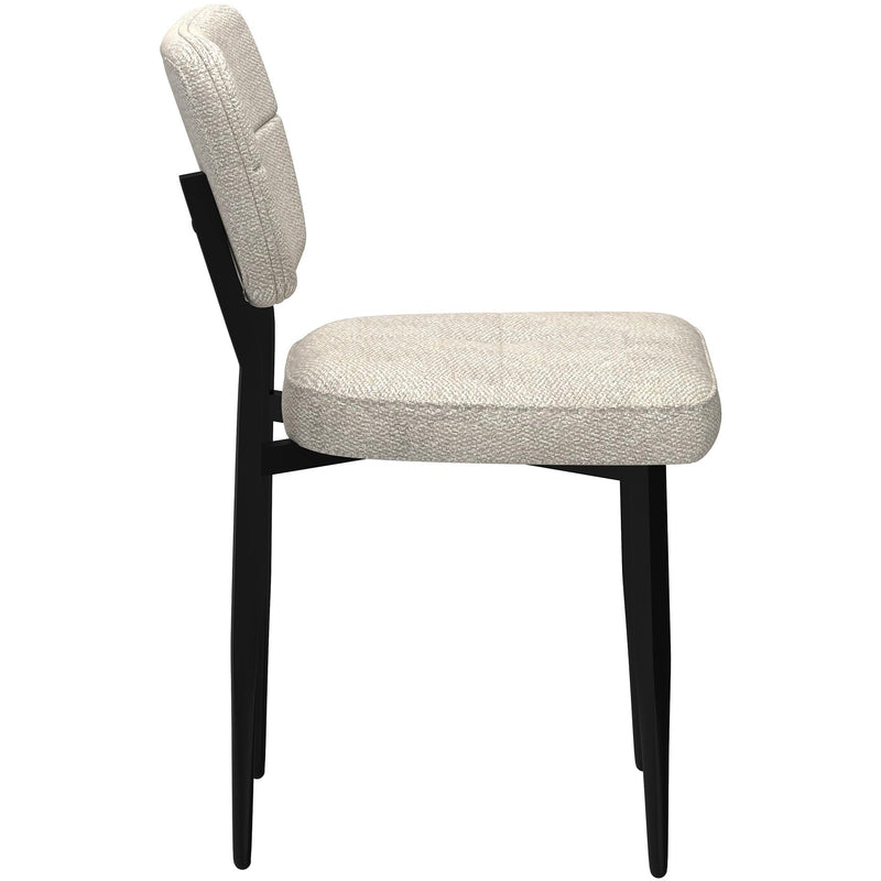 Worldwide Home Furnishings Zeke 202-090BG Dining Chair - Beige and Black IMAGE 3