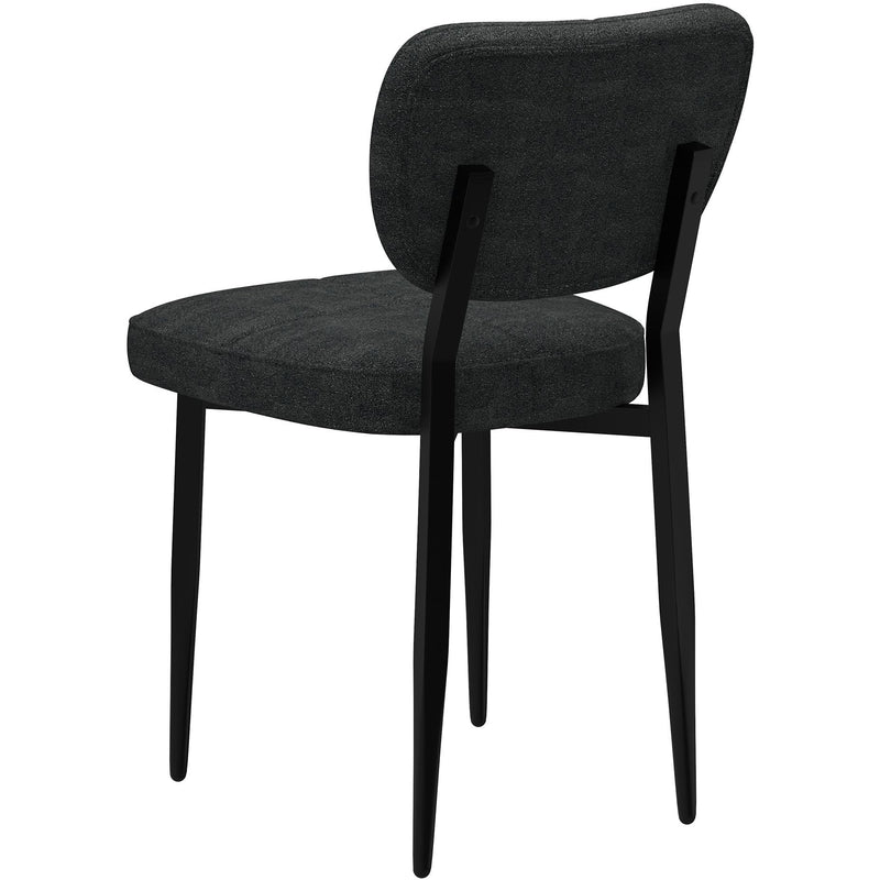 Worldwide Home Furnishings Zeke 202-090CH Dining Chair - Charcoal and Black IMAGE 2