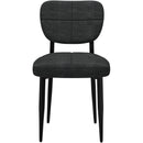 Worldwide Home Furnishings Zeke 202-090CH Dining Chair - Charcoal and Black IMAGE 4