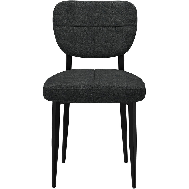 Worldwide Home Furnishings Zeke 202-090CH Dining Chair - Charcoal and Black IMAGE 4