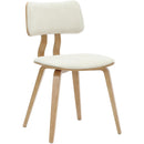 !nspire Zuni 202-581BG Dining Chair - Beige Fabric and Natural IMAGE 1