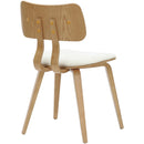 !nspire Zuni 202-581BG Dining Chair - Beige Fabric and Natural IMAGE 2