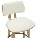 !nspire Zuni 203-581BG 26" Counter Stool with Swivel - Beige Fabric and Natural IMAGE 6