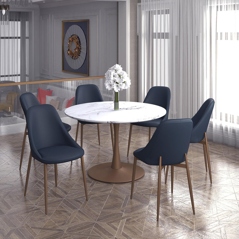 !nspire Zilo/Cleo 7 pc Dinette 207-671GD_L_636BK IMAGE 1