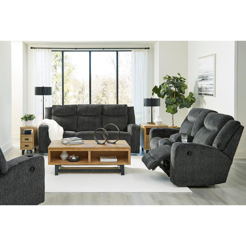 Signature Design by Ashley Martinglenn Reclining Fabric Loveseat with Console 4650494C IMAGE 10