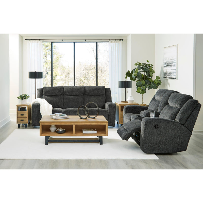 Signature Design by Ashley Martinglenn Reclining Fabric Loveseat with Console 4650494C IMAGE 9