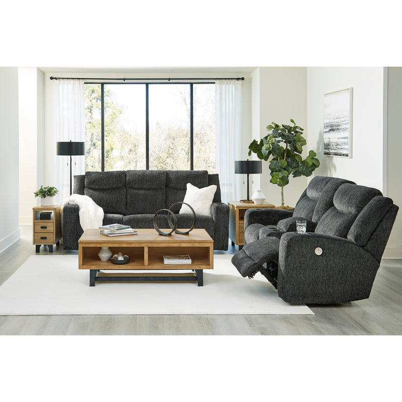 Signature Design by Ashley Martinglenn Power Reclining Fabric Loveseat with Console 4650496C IMAGE 10