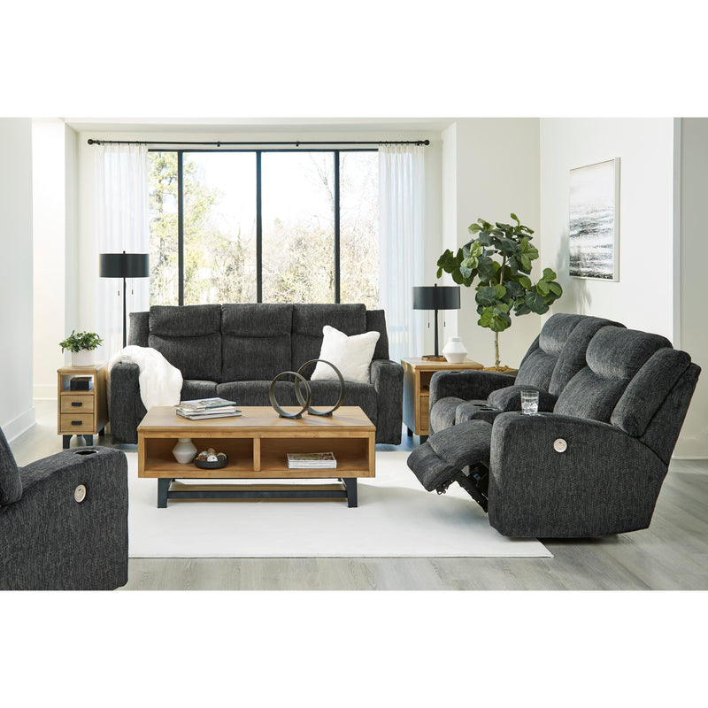 Signature Design by Ashley Martinglenn Power Reclining Fabric Loveseat with Console 4650496C IMAGE 12