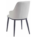 !nspire Zilo/Kash 207-671SBK_084BEG 5 pc Dining Set - Faux Marble/Black/Beige IMAGE 8