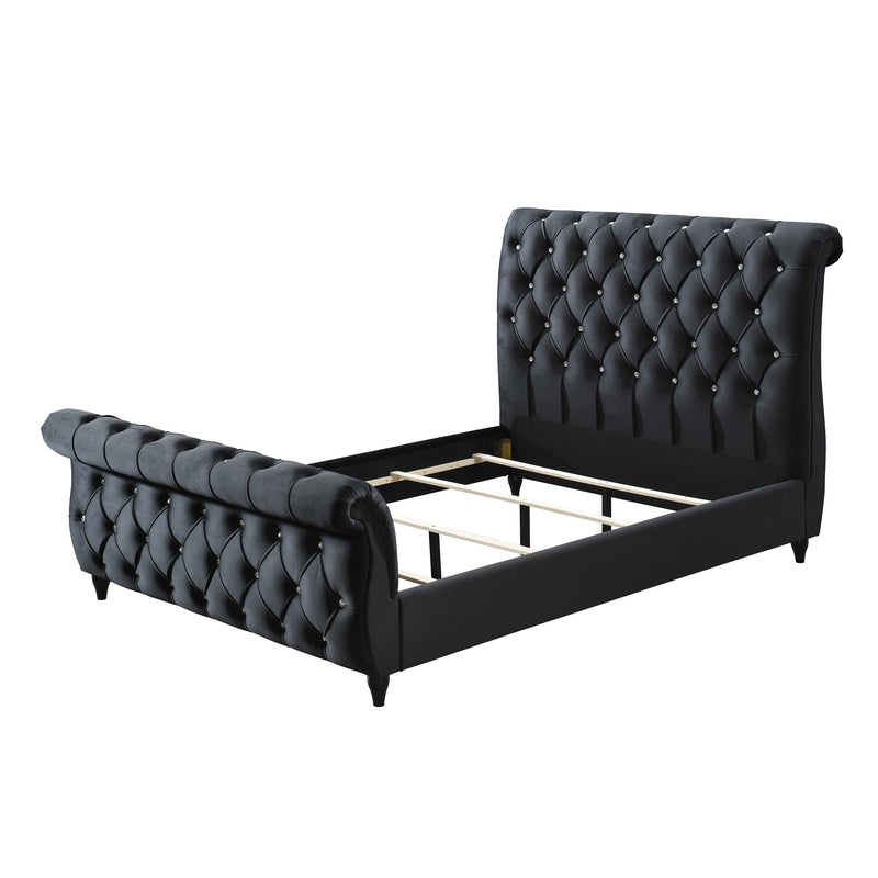 Crown Mark Kyrie King Upholstered Sleigh Bed 5101BK-K-HB/5101BK-K-FB/5101BK-KQ-RAIL IMAGE 3