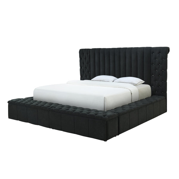 Crown Mark Danbury Queen Upholstered Platform Bed with Storage 5201CL-Q-FB/5201CL-Q-HB/5201CL-KQ-HBPL/5201CL-KQ-RL-L/5201CL-KQ-RL-R IMAGE 1