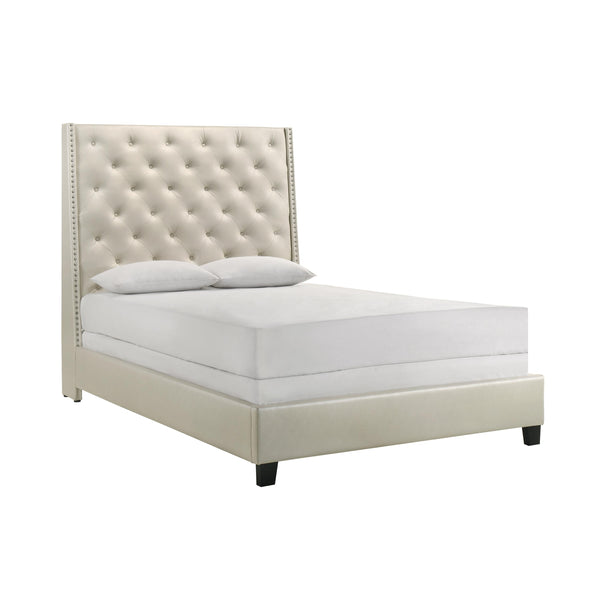 Crown Mark Chantilly King Upholstered Platform Bed 5265PL-K-FRW/5265PL-K-HB IMAGE 1