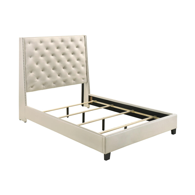 Crown Mark Chantilly King Upholstered Platform Bed 5265PL-K-FRW/5265PL-K-HB IMAGE 3