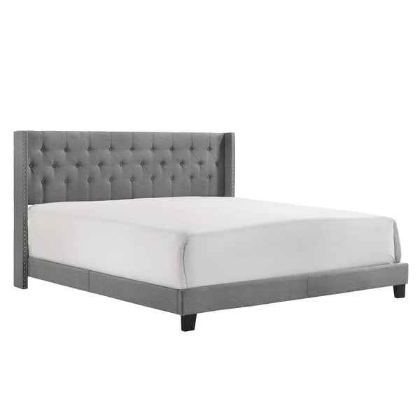 Crown Mark Makayla King Upholstered Panel Bed 5267GY-K IMAGE 1